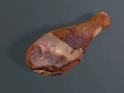 chicken leg Free low-poly 3D model