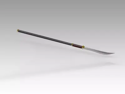 Japanese Naginata Free 3D model