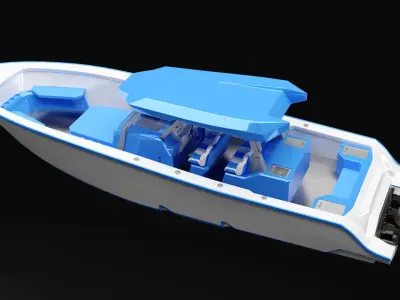Sport Fishing Boat 3D model