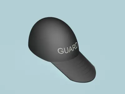 GUARD peaked cap Low-poly 3D model