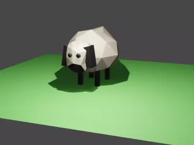 Sheep Low-poly 3D model