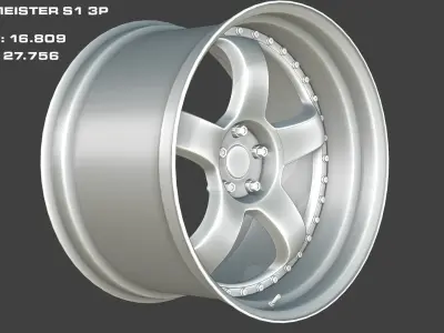 Wheel Pack Collection Low-poly 3D model