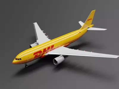 Airbus A300 DHL Cargo Livery 3D model