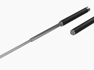 Telescopic baton metal 3D model