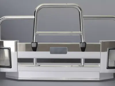 BUMPER BULL BARFOR ISUZU FVD 3D model