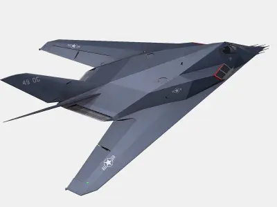 Lockheed F-117 Nighthawk Low-poly Low-poly 3D model