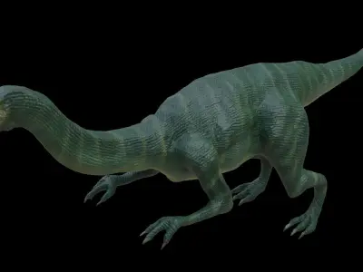 Plateosaurus Dinosaur  Low-poly 3D model