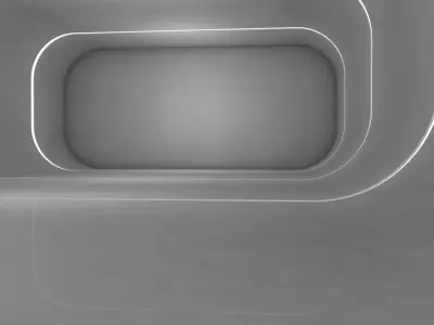 Sci Fi Corridor Low-poly 3D model 26