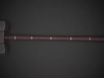 Big Ol Hammer Low-poly 3D model