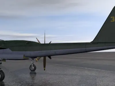 Mitsubishi J4M1 Senden - aka Luke 3D model