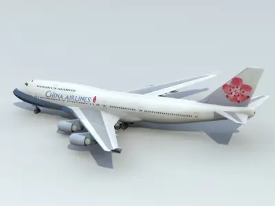 747-400 China Airlines 3D model