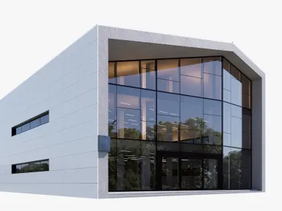 building shopping Low-poly 3D model