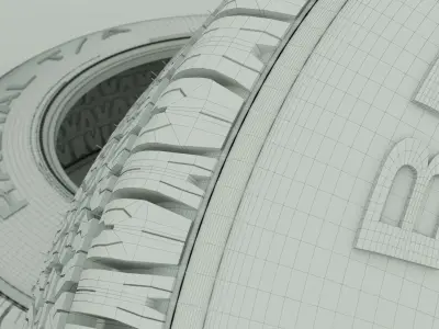 Bf Goodrich 1968 tire 3D model