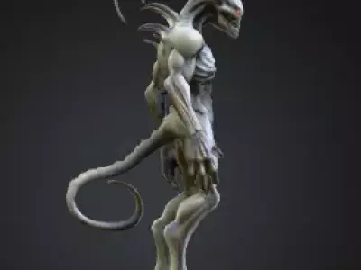 Alien Demon Creature  High Detail 3D Printing Model 3D print model