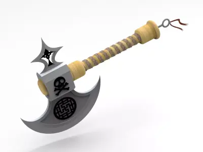 vikings war ax 3D print model