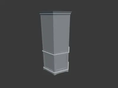 Gun Cabinet Free low-poly 3D model