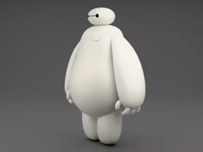 Futuristic Companion Bot Stylized 3D Character 3D model