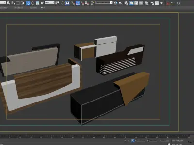 RECEPTIONS 3DS MAX 2015 5 MODEL 3D model