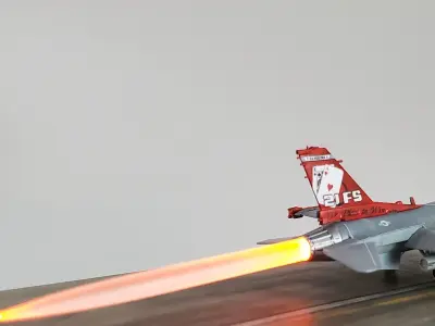 F-16 Engine Nozzles 3D print model