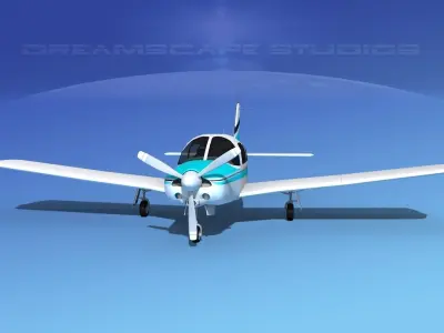 Piper Turbo Arrow 240 V12 3D model