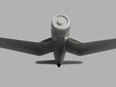 F4 Corsair for aeromodelling 3D model