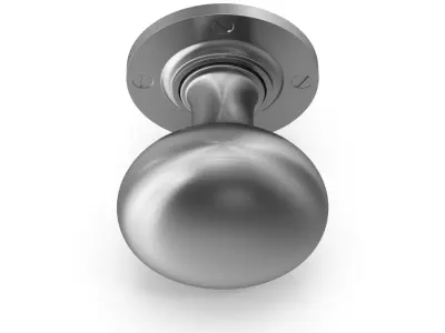Door Knob Steel V07 3D model