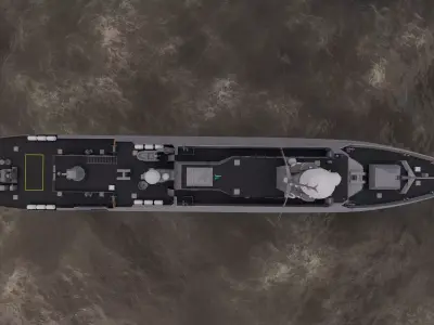 Frigate type-Warship 3D model
