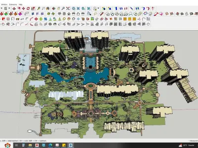 Lake view apartments sketchup models 3D model