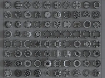 Industrial Kitbash Part 03 - Subdiv Ready 3D model