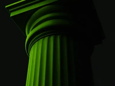 5 GREEK COLUMNS 3D model