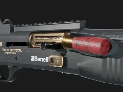 TTI Benelli M4 Super 90 from John Wick Chapter 2 - Game Asset Free low-poly 3D model