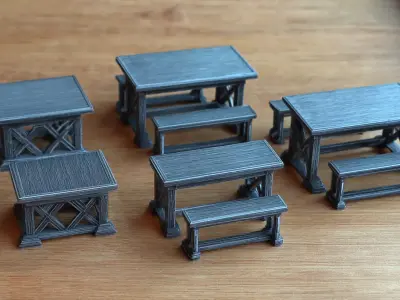 Fantasy tables for 3D print to wargaming 3D print model