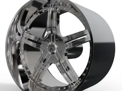 ASANTI AF155 WHEEL 3D MODEL 3D model