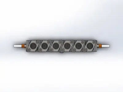 Caixa Dosagem Injetores Hartridge Injector Dosage Box 3D model