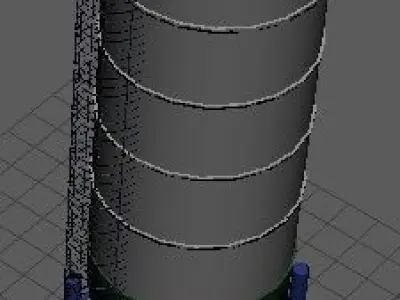 silo silage 3D model