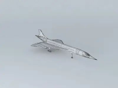 Template BAC Aerospatiale Concorde Free 3D model