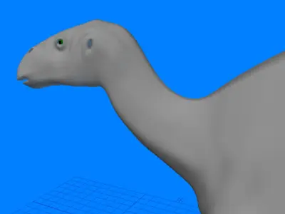Iguanodon dinosaur 3D model