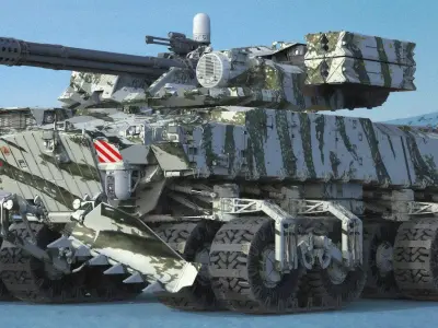 Sci fi Infantry fighting vehicle 3D model