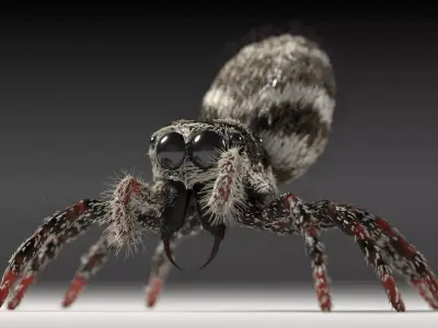 Zebra Jumping Spider 3D model