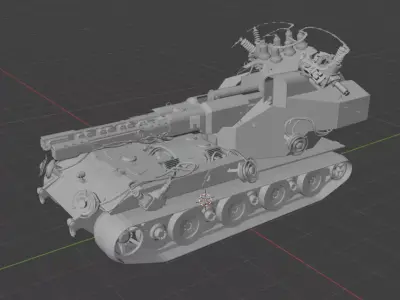 Blitztrager auf E 220 SCALE 1-35 3D print model