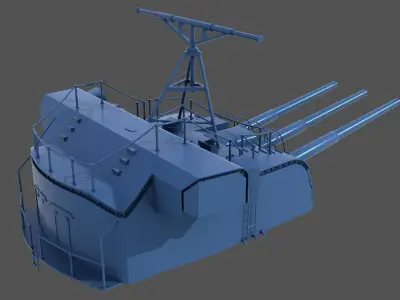 Yamato Nendo Shiki turret - Commercial license - 1-100 scale 3D print model