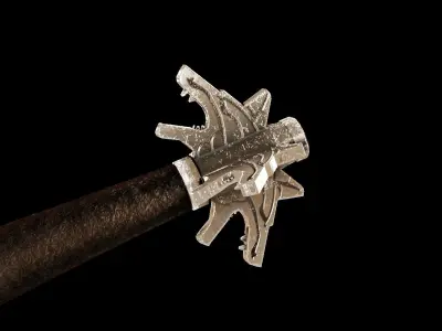 Sword Witcher 3 Low-poly 3D model