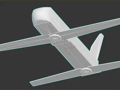 Switchblade Drone Low-poly Low-poly 3D model