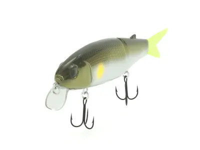 Swimbait fishing lure - natural color 3D model
