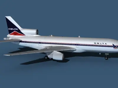 Lockheed L-1011-50 Delta 3D model