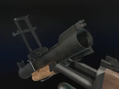 M79 Grenade Launcher Low-poly 3D model