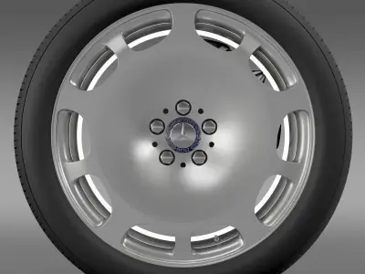 Mercedes Maybach wheel 3D model