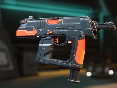 Modern SMG 2 3D model