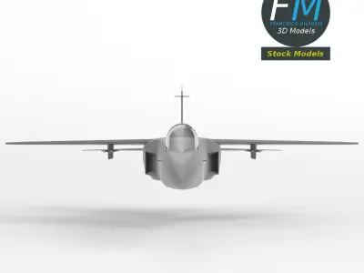 Fighter jet aircraft base mesh 3D model