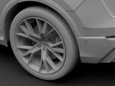 Audi Q8 50 TDI quattro S line 2018 wheel 3D model